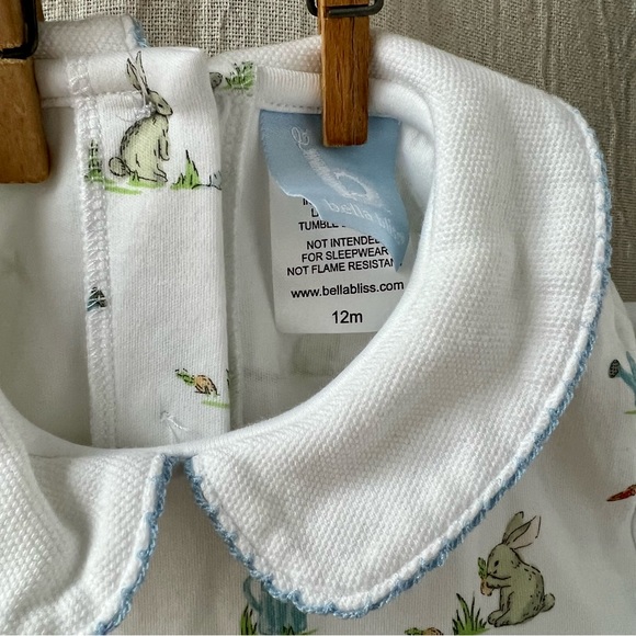 Bella Bliss Spring Bunny Pima Cotton Layette. 12m - Picture 2 of 5